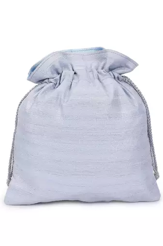 Bedazzle silver potli