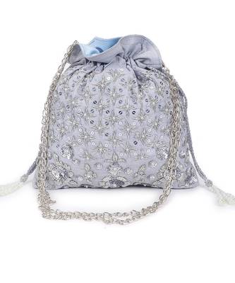 Bedazzle silver potli 5