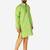 Green Printed Silk Kurta Pajama & Waistcoat Set For Mens