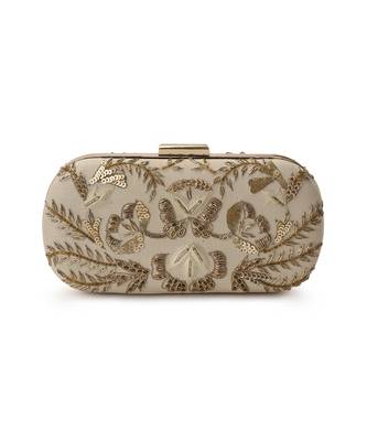 Beige symmetry clutch 2