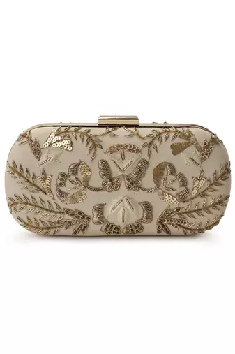 Beige symmetry clutch