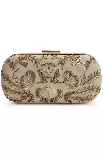 Beige symmetry clutch