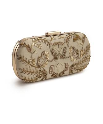 Beige symmetry clutch 4