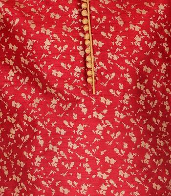 Maroon Printed Silk Kurta Pajama & Waistcoat Set For Mens 5