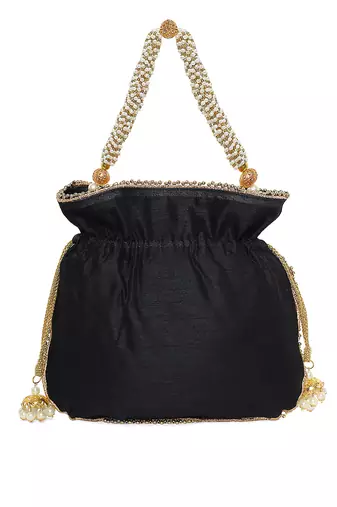 Black elegant potli