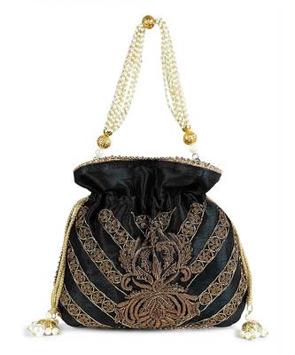 Black zardosi potli 2