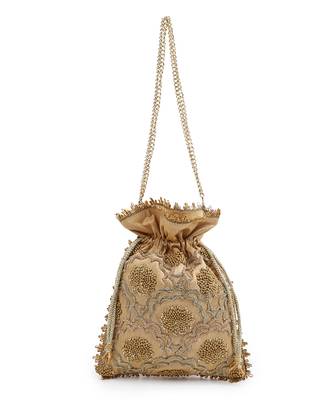 Dainty gold potli 1