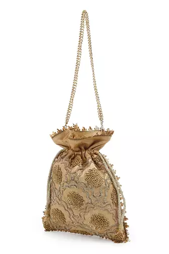 Dainty gold potli