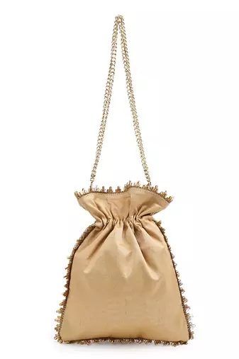 Dainty gold potli