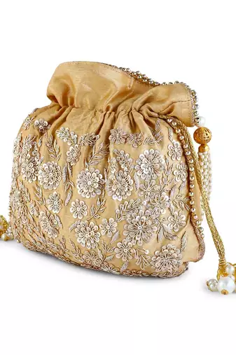 Golden everygreen potli