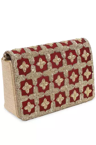 Jaal gold clutch