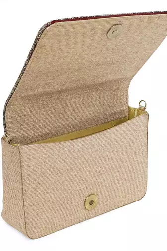 Jaal gold clutch