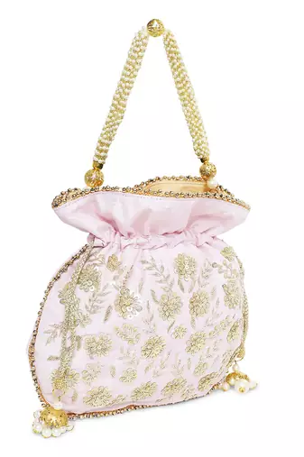 Light pink potli