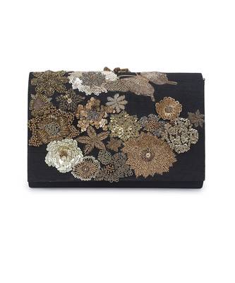 Mix media black clutch 2