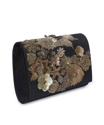 Mix media black clutch 3
