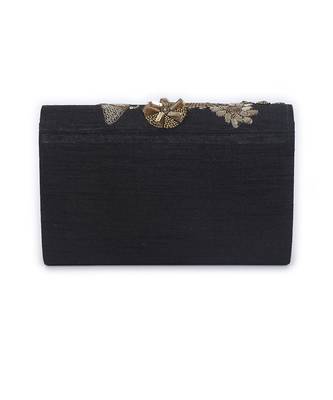 Mix media black clutch 4