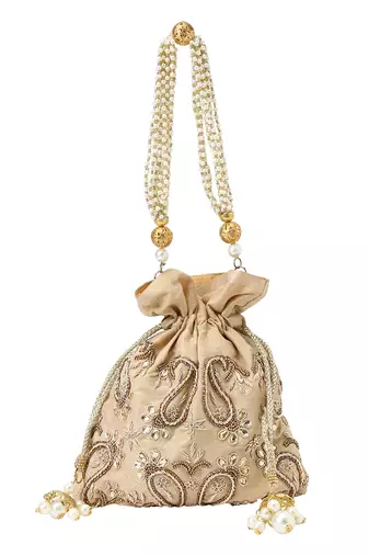 Paisley gold potli