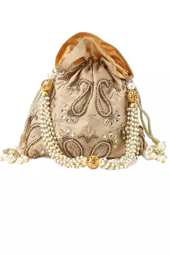 Paisley gold potli