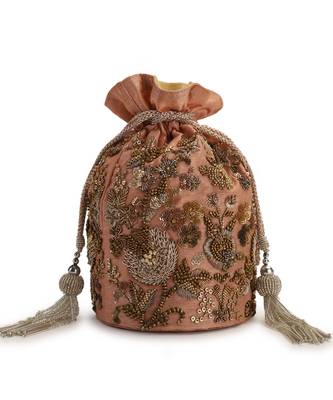 Pancho pink potli bag 2