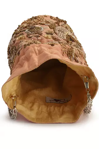 Pancho pink potli bag