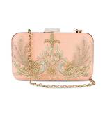 Peacock peech clutch