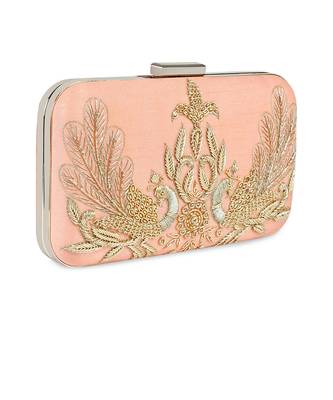 Peacock peech clutch 4