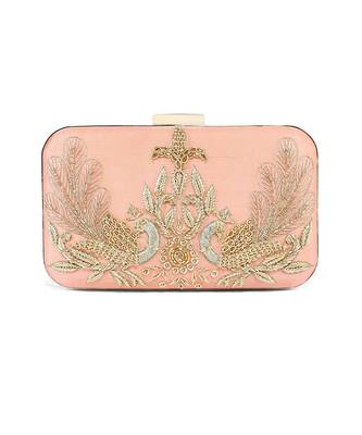 Peacock peech clutch 5