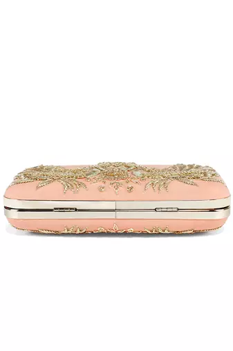 Peacock peech clutch