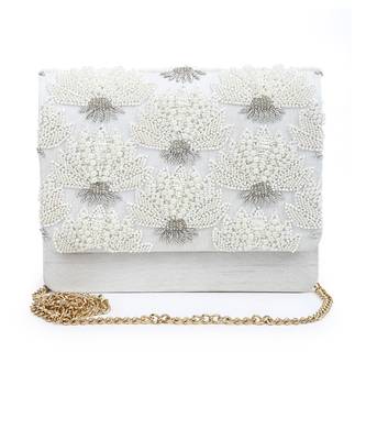 Pearl floral clutch 1