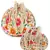Dangle Mother Daughter Floral Embroidered Faux Silk Potlis Combo (Pack of 2)
