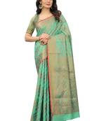 Women'S Chanderi Cotton Silk Saree With Unstitched Boluse Piece