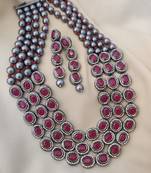 Maroon necklaces