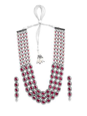 Maroon necklaces 3