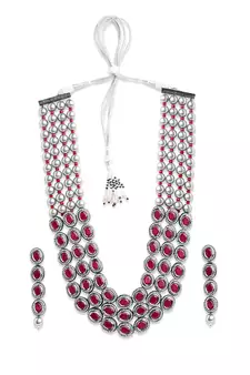 Maroon necklaces