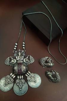 Silver necklaces