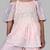 Twisha Polyester georgette Girls Top With Sharara-Blush Pink