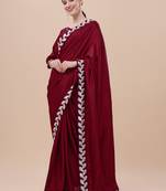 Dark-Teal Embroidered Georgette Salwar