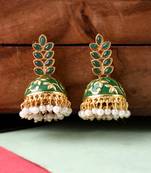 Green earrings