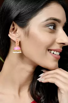 Pink earrings