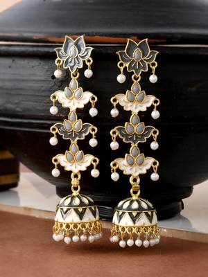 Grey earrings 1