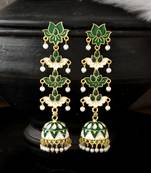 Green earrings