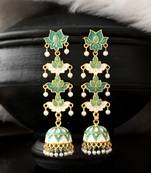 Green earrings