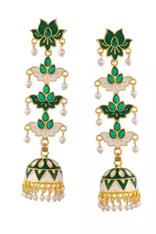 Green earrings