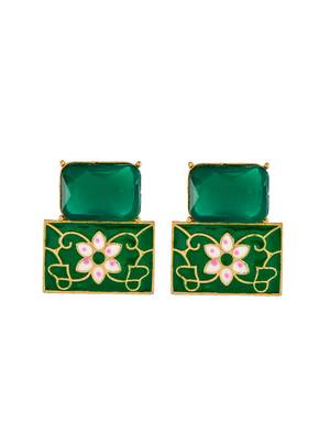 Green earrings 3