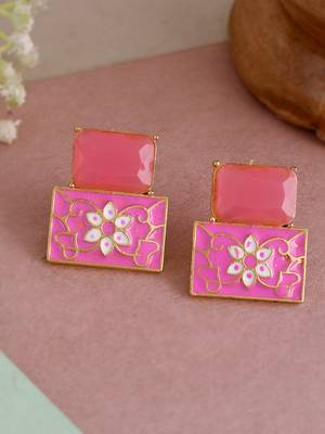 Pink earrings 1