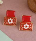 Red earrings
