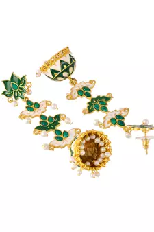 Green earrings
