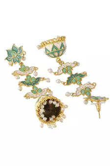 Green earrings