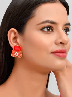 Red earrings 2
