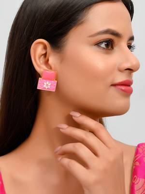Pink earrings 2